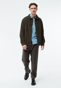 Givn Berlin Kordjacke GBHUNTER aus Bio-Baumwolle Jacket Dark Olive (Cord)