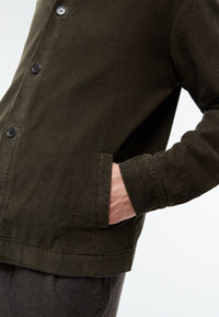 Givn Berlin Kordjacke GBHUNTER aus Bio-Baumwolle Jacket Dark Olive (Cord)