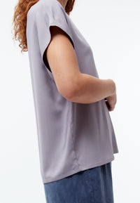 Givn Berlin Kurarzmbluse GBFENNA aus LENZING™ ECOVERO™ Blouse Lilac Grey