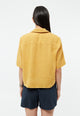Givn Berlin Kurzarmbluse GBCAROL relaxed aus Leinen Blouse Faded Gold (Linen)