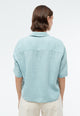 Givn Berlin Kurzarmbluse GBCAROL relaxed aus Leinen Blouse Irish Mint (Linen)
