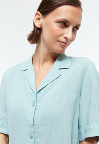 Givn Berlin Kurzarmbluse GBCAROL relaxed aus Leinen Blouse Irish Mint (Linen)