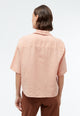Givn Berlin Kurzarmbluse GBCAROL relaxed aus Leinen Blouse Light Apricot (Linen)