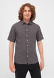 Givn Berlin Kurzarm-Hemd GBDYLAN regular aus Leinen Buttoned Shirt Taupe (Linen)