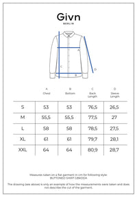 Givn Berlin Kurzarmhemd GBKODA aus Leinen Buttoned Shirt Blazing Blue (Linen)