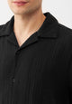 Givn Berlin Bowling-Shirt GBLUCA relaxed aus Bio-Baumwoll Musselin Buttoned Shirt Black (Musselin)