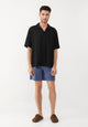 Givn Berlin Kurzarmhemd GBLUCA aus LENZING™ ECOVERO™ Buttoned Shirt Black
