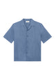 Givn Berlin Kurzarmhemd GBLUCA aus LENZING™ ECOVERO™ Buttoned Shirt Steel Blue