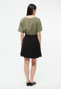 Givn Berlin Kurzer Rock GBMARIEL aus LENZING™ ECOVERO™ Skirt Black