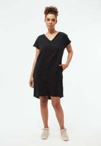 Givn Berlin Kurzes Kleid GBMABEL aus Leinen Dress Black (Linen)