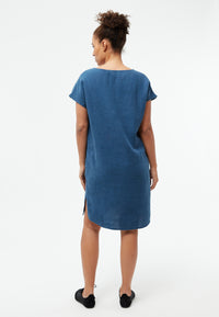 Givn Berlin Kurzes Kleid GBMABEL aus Leinen Dress Blazing Blue (Linen)