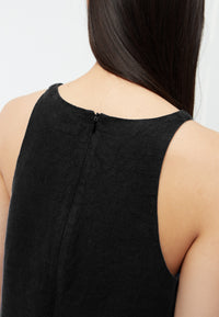 Givn Berlin Kurzes Kleid GBYUNA aus Leinen Dress Black (Linen)