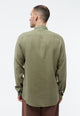 Givn Berlin Langarmhemd GBKENT aus Leinen Buttoned Shirt Faded Olive (Linen)