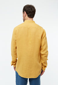Givn Berlin Langarmhemd GBWES aus Leinen Buttoned Shirt Faded Gold (Linen)
