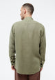 Givn Berlin Langarmhemd GBWES aus Leinen Buttoned Shirt Faded Olive (Linen)