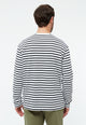 Givn Berlin Langarmshirt GBPITTIE aus Bio-Baumwolle Longsleeve Black / White (Stripes)