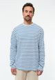 Givn Berlin Langarmshirt GBPITTIE aus Bio-Baumwolle Longsleeve Blazing Blue / White (Stripes)