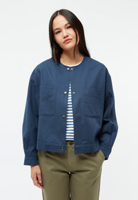 Givn Berlin Leichte Jacke GBANJA aus Bio-Baumwolle Jacket Ocean Blue