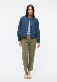 Givn Berlin Leichte Jacke GBANJA aus Bio-Baumwolle Jacket Ocean Blue