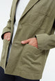 Givn Berlin Leichte Jacke GBJASPER aus Bio-Baumwolle Blazer Faded Olive