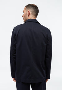 Givn Berlin Leichte Jacke GBJASPER aus Bio-Baumwolle Blazer Midnight Blue