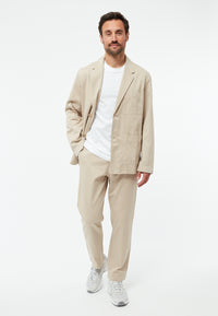 Givn Berlin Leichte Jacke GBJASPER aus Bio-Baumwolle Blazer Oat Beige