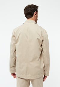 Givn Berlin Leichte Jacke GBJASPER aus Bio-Baumwolle Blazer Oat Beige