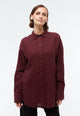 Givn Berlin Leinenbluse GBCOSIMA oversize Blouse Burgundy (Linen)