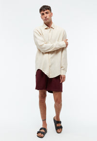Givn Berlin Leinenhemd GBJOHN relaxed Buttoned Shirt Beige (Linen)