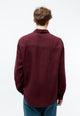 Givn Berlin Leinenhemd GBJOHN relaxed Buttoned Shirt Burgundy (Linen)