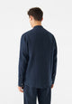 Givn Berlin Hemd GBWES regular aus Leinen mit Stehkragen Buttoned Shirt Midnight Blue (Linen)