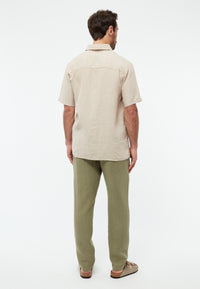 Givn Berlin Leinenhose GBERIC mit Tunnelzug Trousers Faded Olive (Linen)