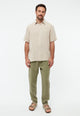 Givn Berlin Leinenhose GBERIC mit Tunnelzug Trousers Faded Olive (Linen)
