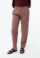 Givn Berlin Leinenhose GBHELENA mit elastischem Bund Trousers Light Apricot / Burgundy (Structure)