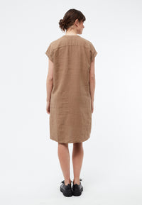 Givn Berlin Leinenkleid BIANCA aus Leinen Dress Muddy Brown (Linen)