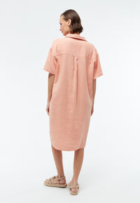 Givn Berlin Leinenkleid GBELAINE mit Polokragen Dress Light Apricot (Linen)