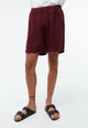 Givn Berlin Leinenshorts GBLAURIN mit Tunnelzug Shorts Burgundy (Linen)