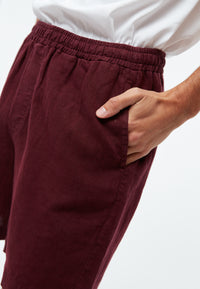 Givn Berlin Leinenshorts GBLAURIN mit Tunnelzug Shorts Burgundy (Linen)