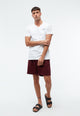 Givn Berlin Leinenshorts GBLAURIN mit Tunnelzug Shorts Burgundy (Linen)