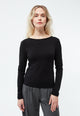 Givn Berlin Longsleeve GBMIMI aus TENCEL™ mit tiefem Rückenausschnitt Longsleeve Black (Tencel)
