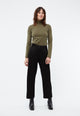 Givn Berlin Longsleeve GBVIDA aus Bio-Baumwolle mit Turtleneck Longsleeve Khaki