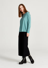 Givn Berlin Longsleeve POLLY aus TENCEL™ Lyocell Longsleeve Dark Mint (Tencel)