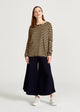 Givn Berlin Longsleeve POLLY aus TENCEL™ Lyocell Longsleeve Blue / Camel (Stripes)