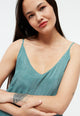 Givn Berlin Maxikleid GBROXIE aus TENCEL™ mit Peach-Effekt Dress Graphite Green (Tencel)