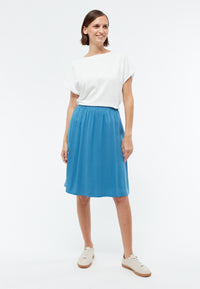 Givn Berlin Midi-Rock GBLEONIE aus LENZING™ ECOVERO™ Skirt Gentle Blue