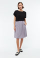 Givn Berlin Midi-Rock GBLEONIE aus LENZING™ ECOVERO™ Skirt Lilac Grey