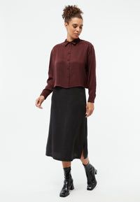 Givn Berlin Midirock GBTINA aus TENCEL™ Skirt Black (Tencel)