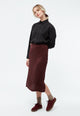 Givn Berlin Midirock GBTINA aus TENCEL™ Skirt Wine Red (Tencel)