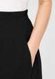 Givn Berlin Midirock GBVANA aus LENZING™ ECOVERO™ mit halb elastischem Bund Skirt Black