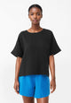Givn Berlin Bluse GBPINA aus Bio-Baumwoll Musselin im oversized Look Blouse Black (Musselin)